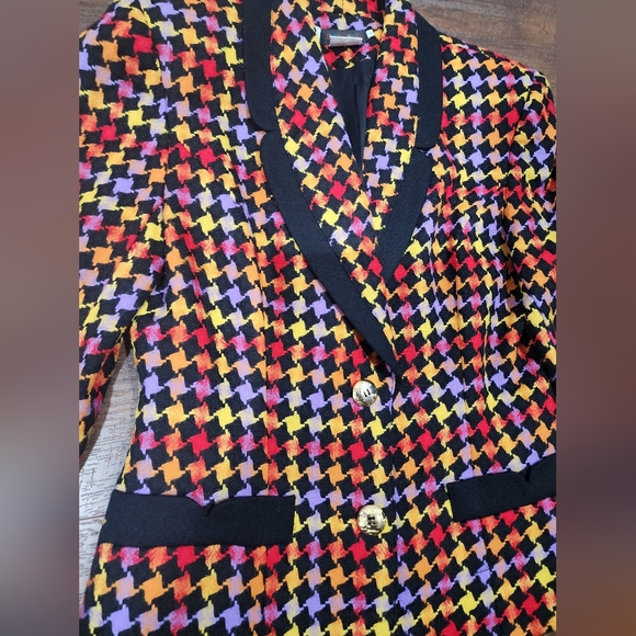 Simon Chang Houndstooth Blazer - Picture 2 of 2